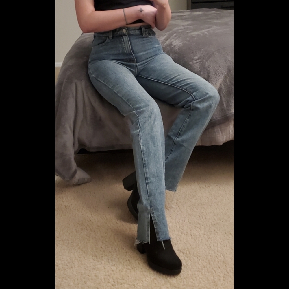 PLT split hem jeans tall/ long